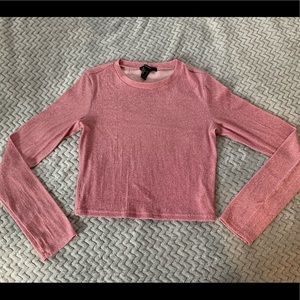 Forever 21 long sleeve sparkly shirt